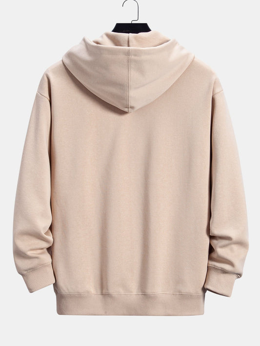Basic Relax Fit Hoodie - Naturzy