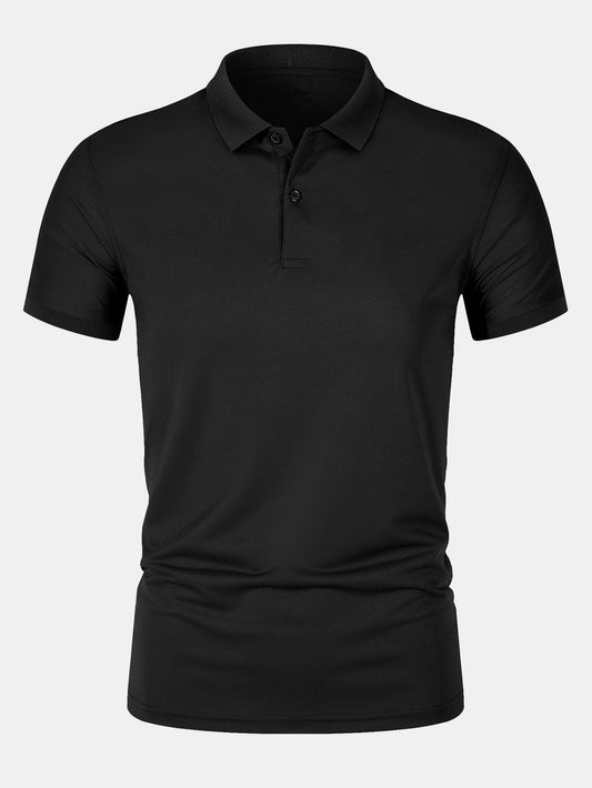 Solid Mesh Polo Shirt - Naturzy