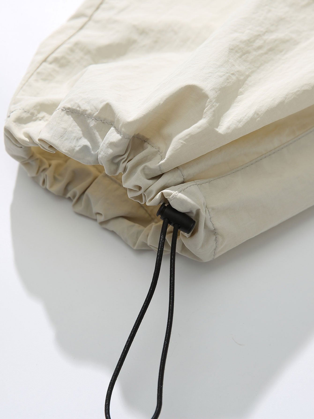 Elastic Waist Parachute Pants - Naturzy