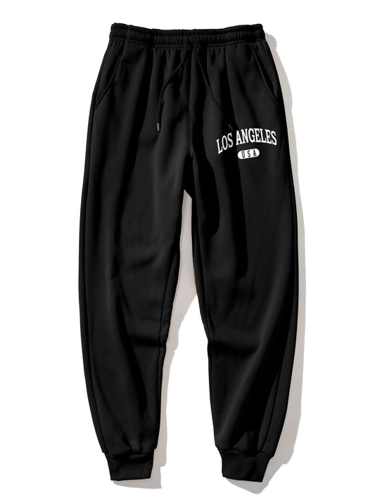 Los Angeles Print Jogger Pants - Naturzy