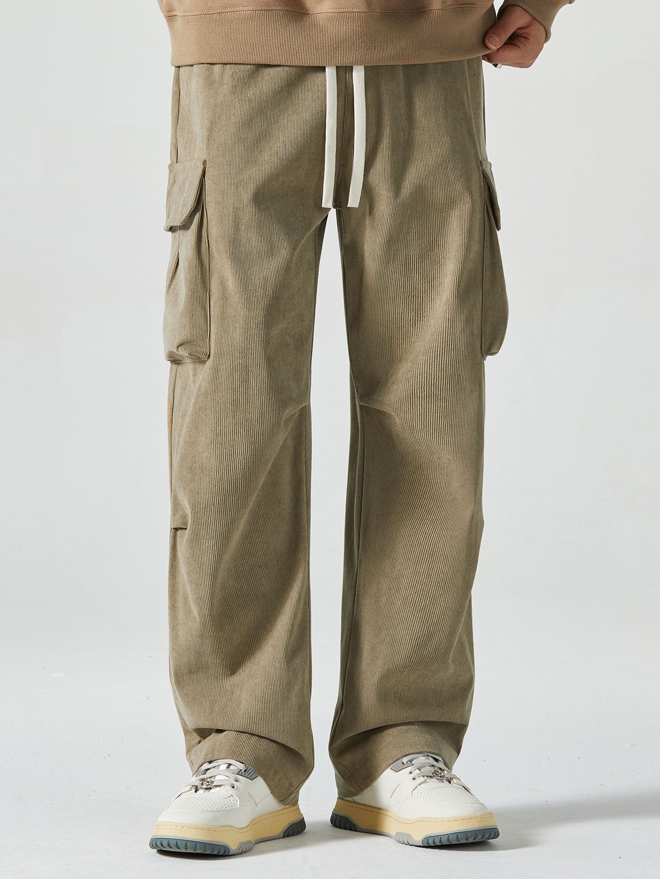 Corduroy Cargo Pants - Naturzy