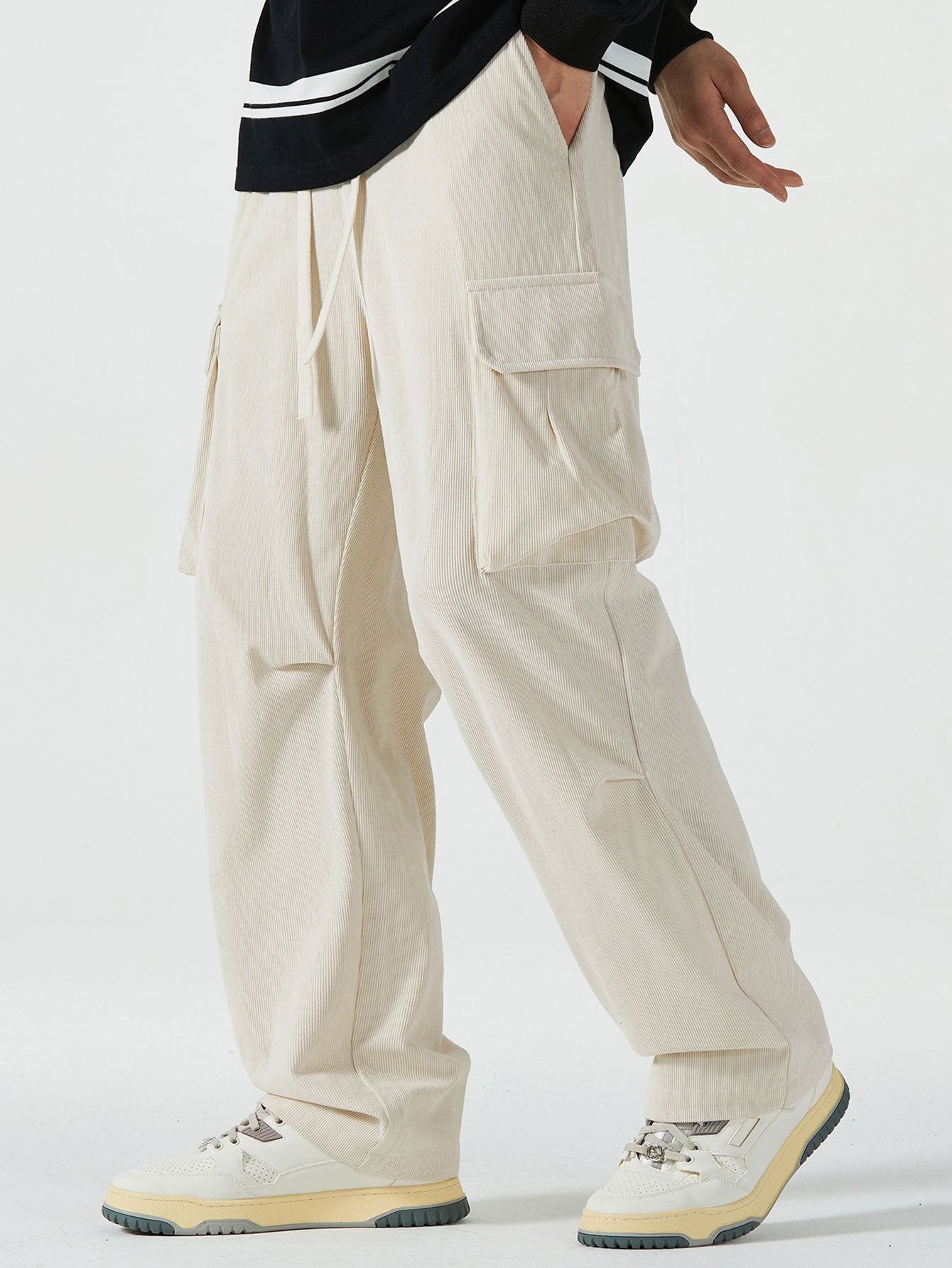 Corduroy Cargo Pants - Naturzy
