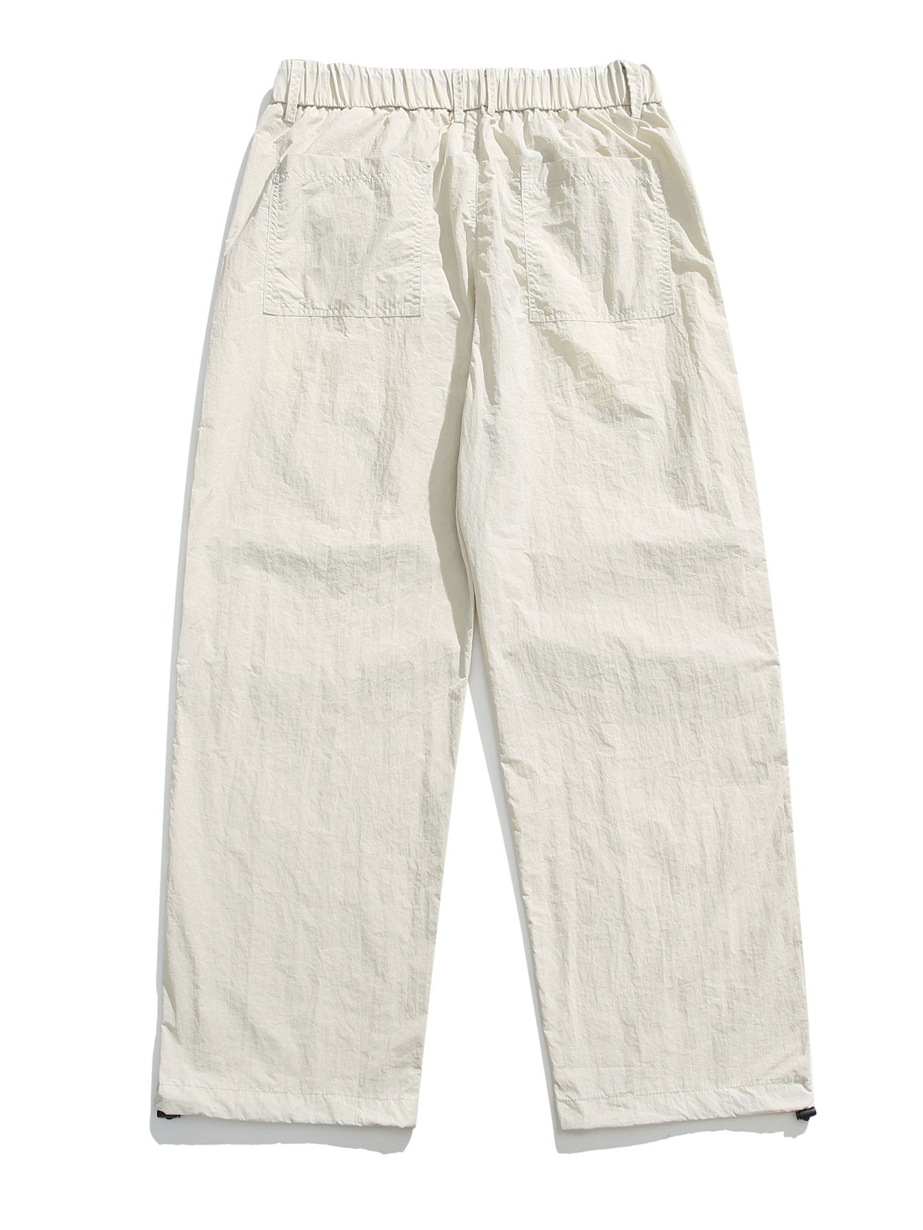 Elastic Waist Parachute Pants - Naturzy