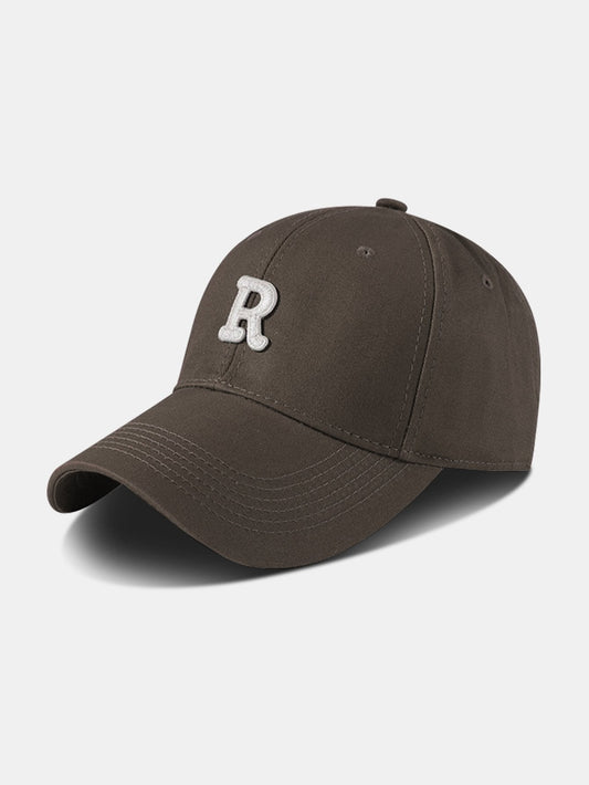 Letter R Cotton Baseball Cap - Naturzy