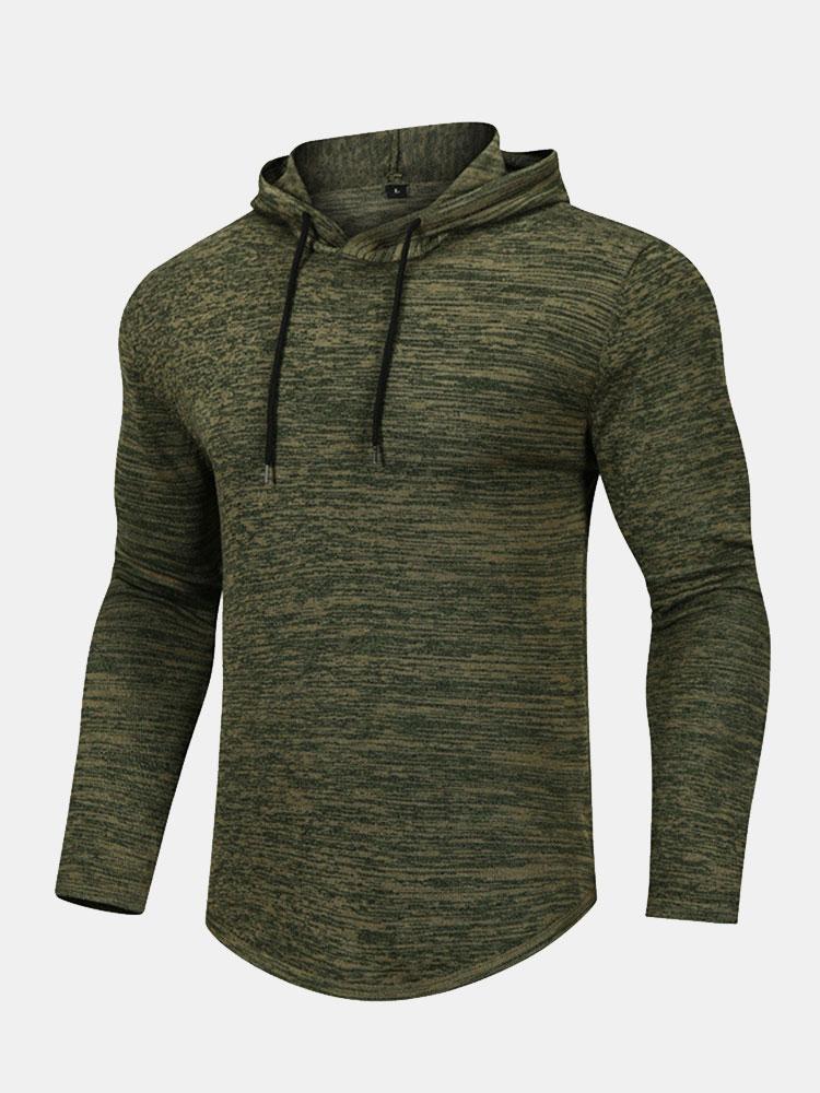Slim Fit Knit Hooded Sweater - Naturzy