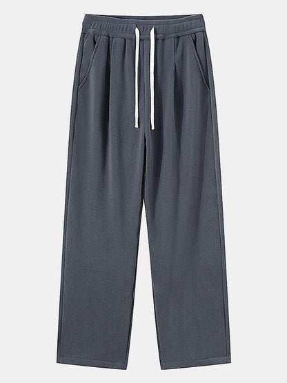 3 Pieces Polar Fleece Loose Fit Straight Leg Pants - Naturzy