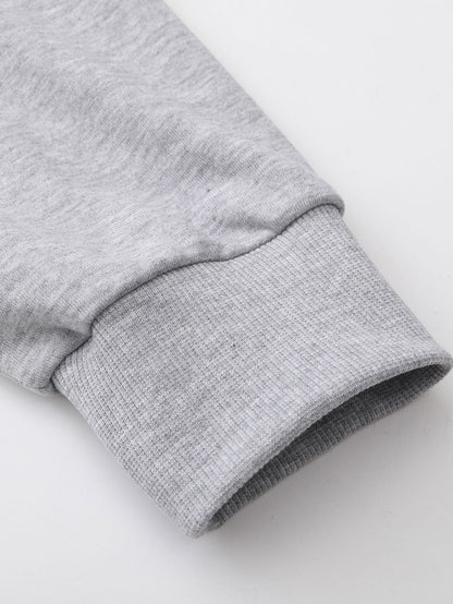 Basic Relax Fit Zip Hoodie - Naturzy