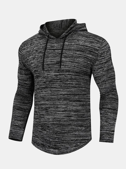 Slim Fit Knit Hooded Sweater - Naturzy