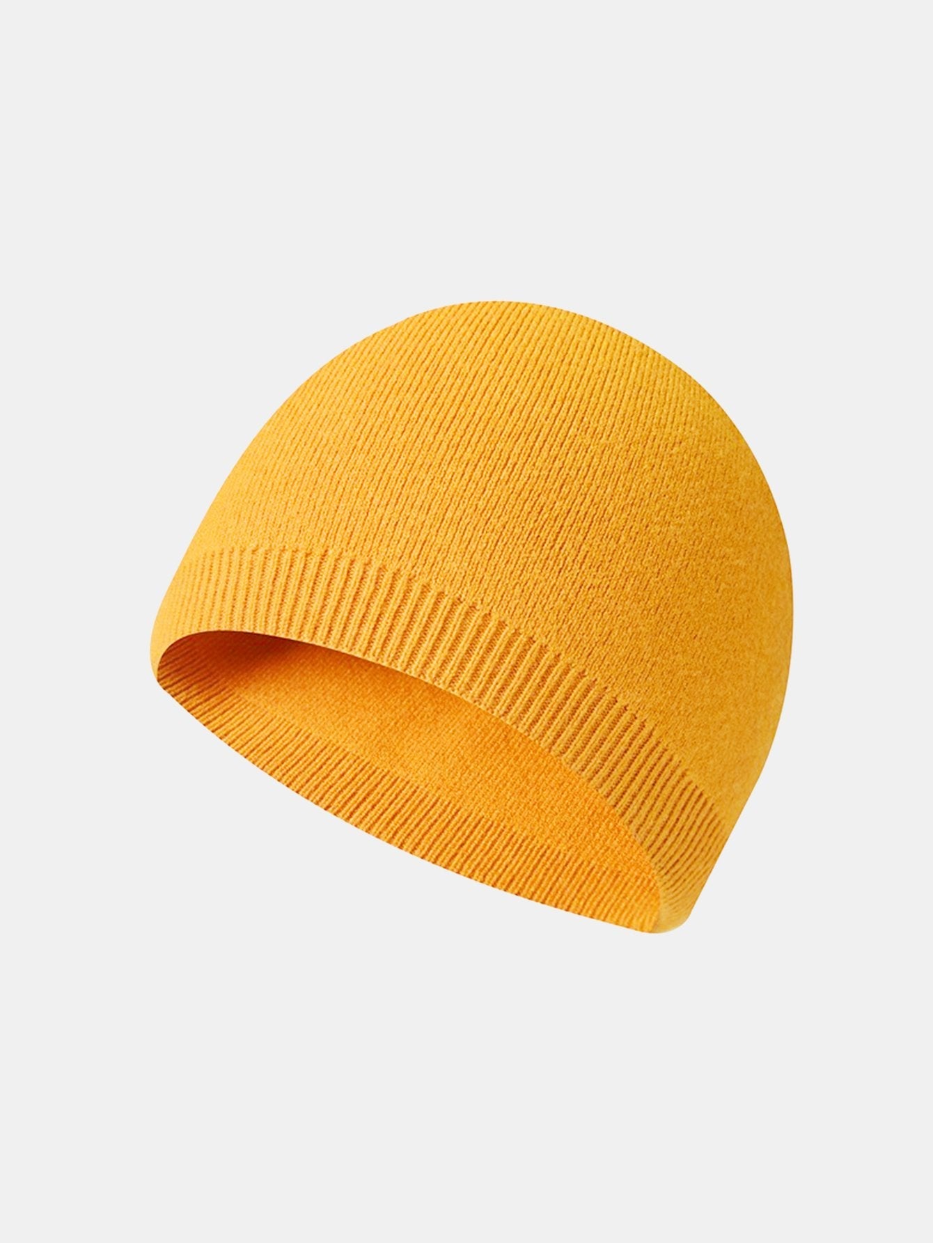 2 Pieces Solid Color Outdoor Cycling Warm Knit Beanie Hat - Naturzy