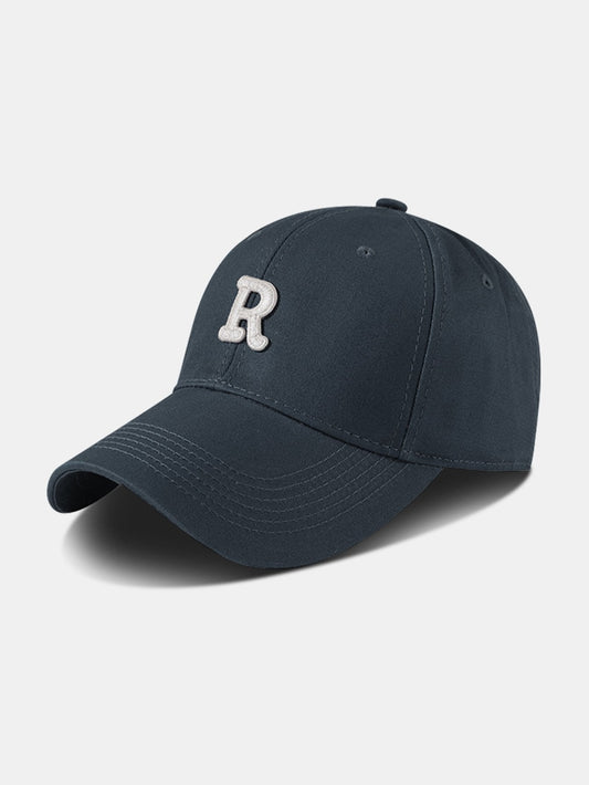 Letter R Cotton Baseball Cap - Naturzy