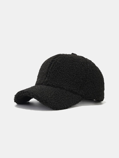 Solid Color Plush Warm Baseball Cap - Naturzy