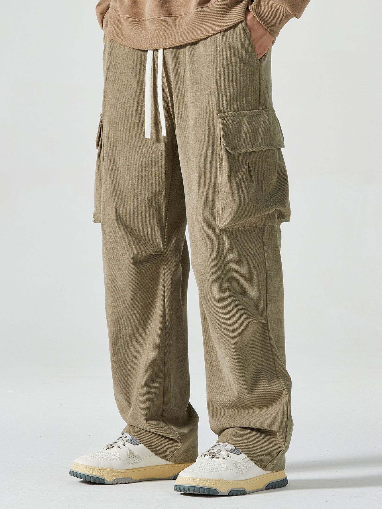 Corduroy Cargo Pants - Naturzy