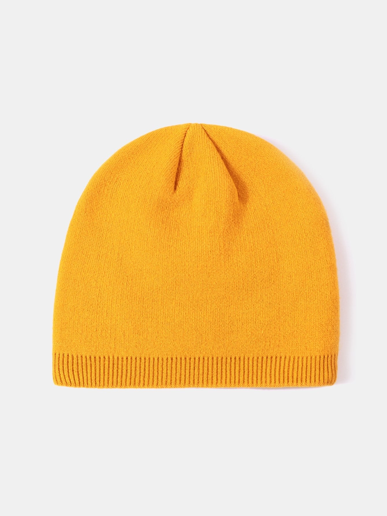 2 Pieces Solid Color Outdoor Cycling Warm Knit Beanie Hat - Naturzy