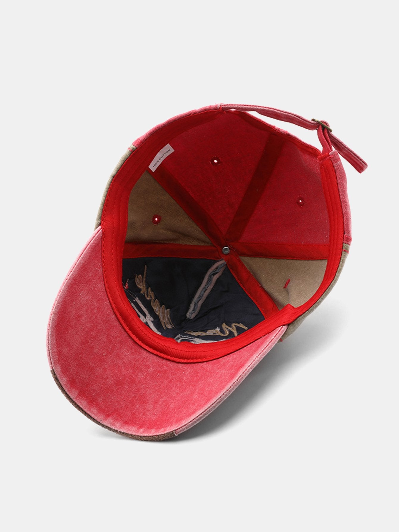 New York 79 Embroidery Washed Distressed Baseball Cap - Naturzy