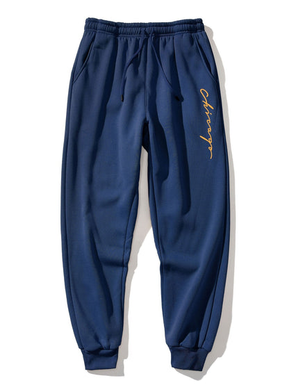 3 Pieces Chicago Print Jogger Pants - Naturzy