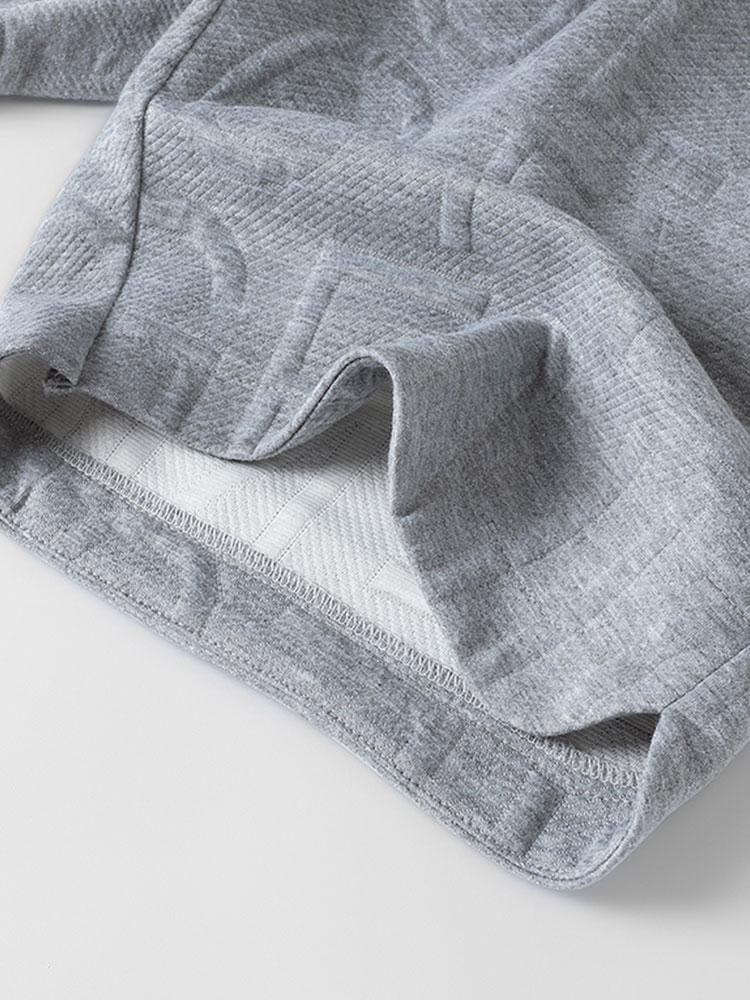 Letter Jacquard Warm Up Shorts - Naturzy