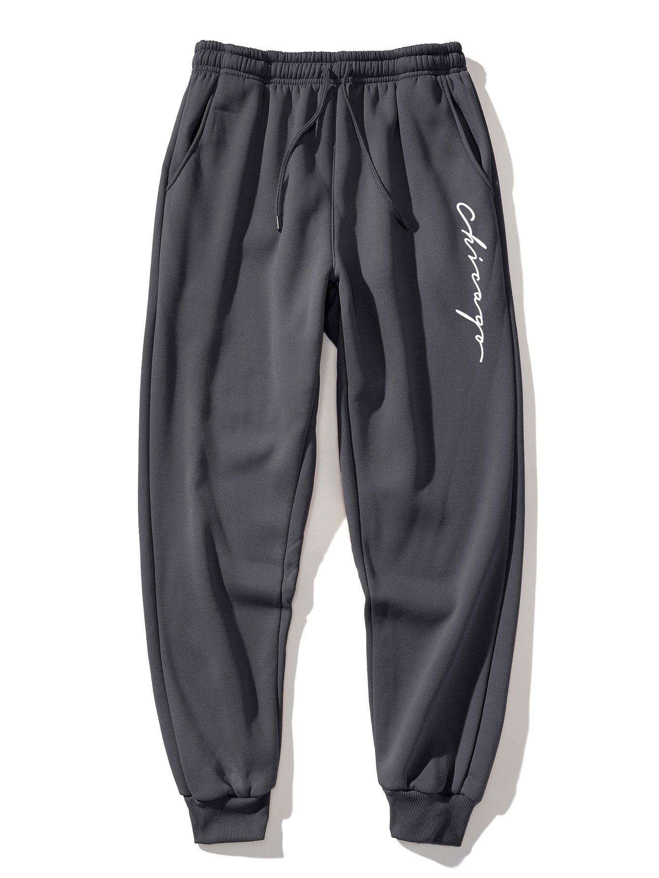 3 Pieces Chicago Print Jogger Pants - Naturzy
