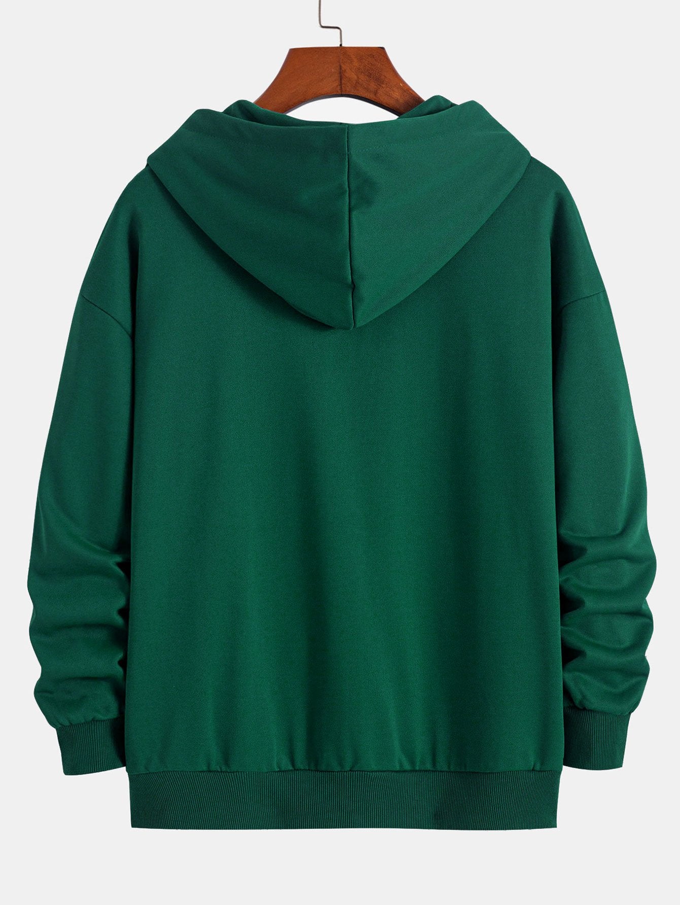 Basic Relax Fit Zip Hoodie - Naturzy