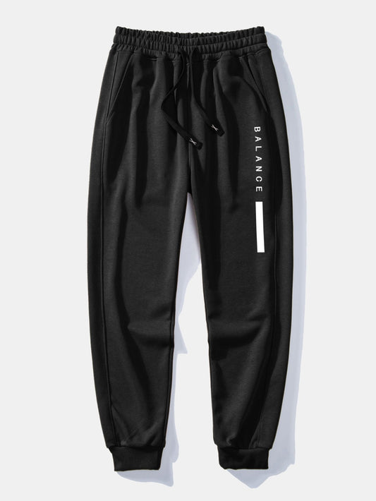 Balance Stripe Print Jogging Pants - Naturzy