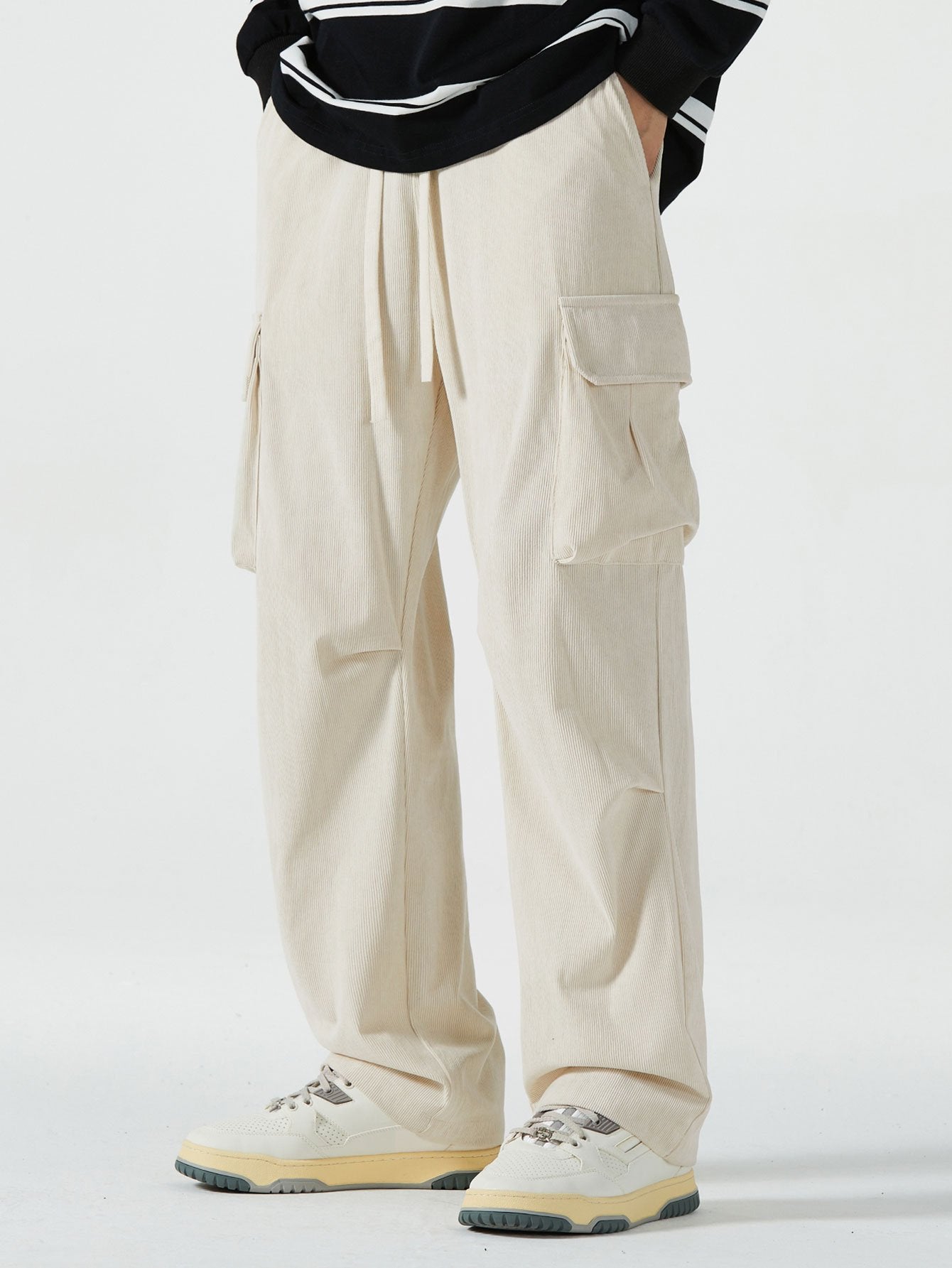 Corduroy Cargo Pants - Naturzy