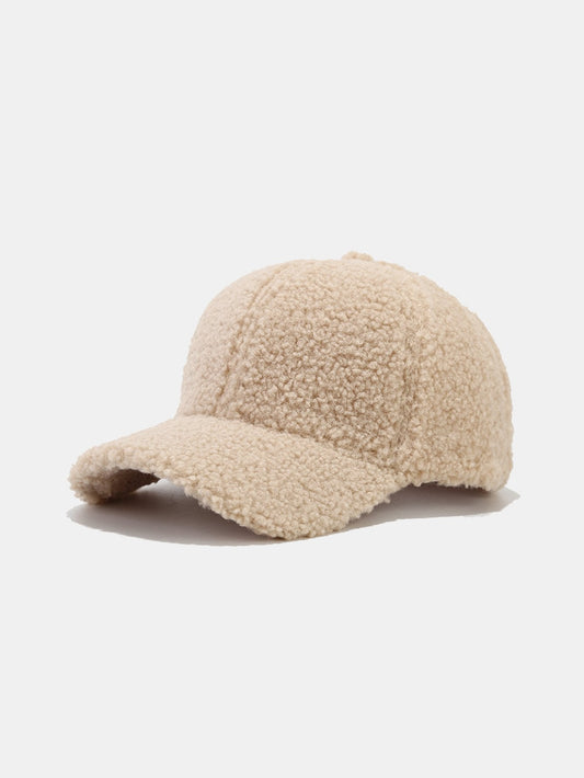 Solid Color Plush Warm Baseball Cap - Naturzy
