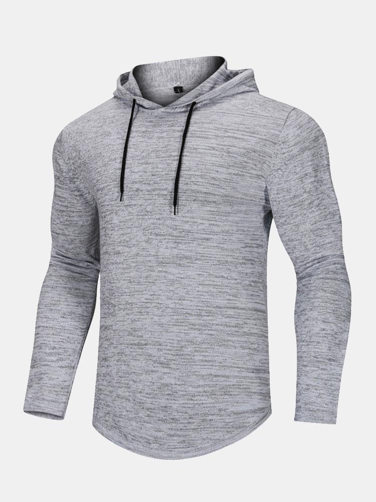 Slim Fit Knit Hooded Sweater - Naturzy