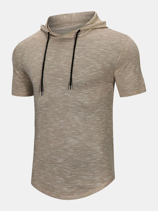 Slim Fit Knit Hooded Sweater - Naturzy