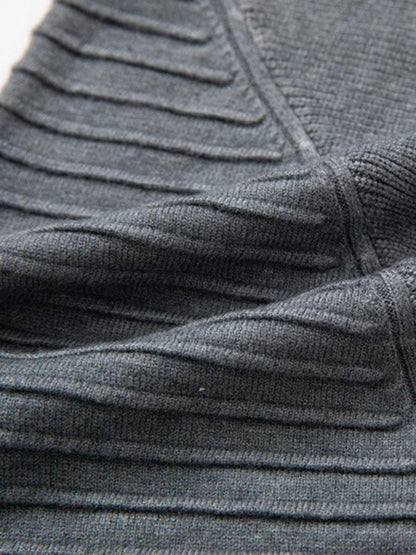 Slim Fit Raglan Sleeve Crew Neck Sweater - Naturzy