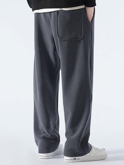 3 Pieces Polar Fleece Loose Fit Straight Leg Pants - Naturzy