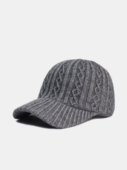 Jacquard Knit Baseball Cap - Naturzy