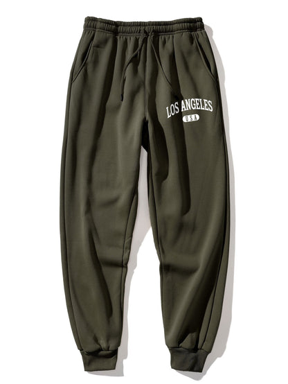 3 Pieces Los Angeles Print Jogger Pants - Naturzy