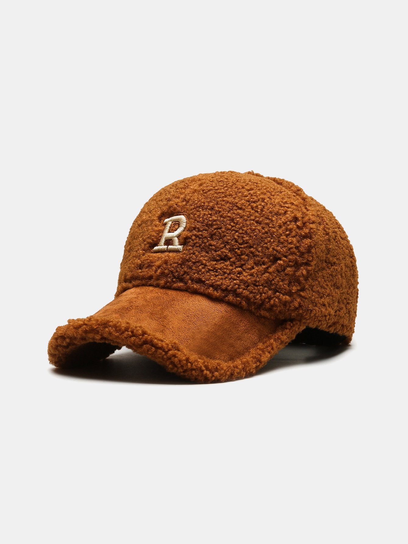 Plush Winter Warm Letter Baseball Cap - Naturzy