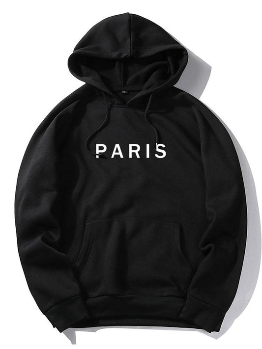 Paris Print Raglan Hoodie - Naturzy