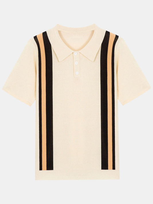 Striped Sweater Polo - Naturzy