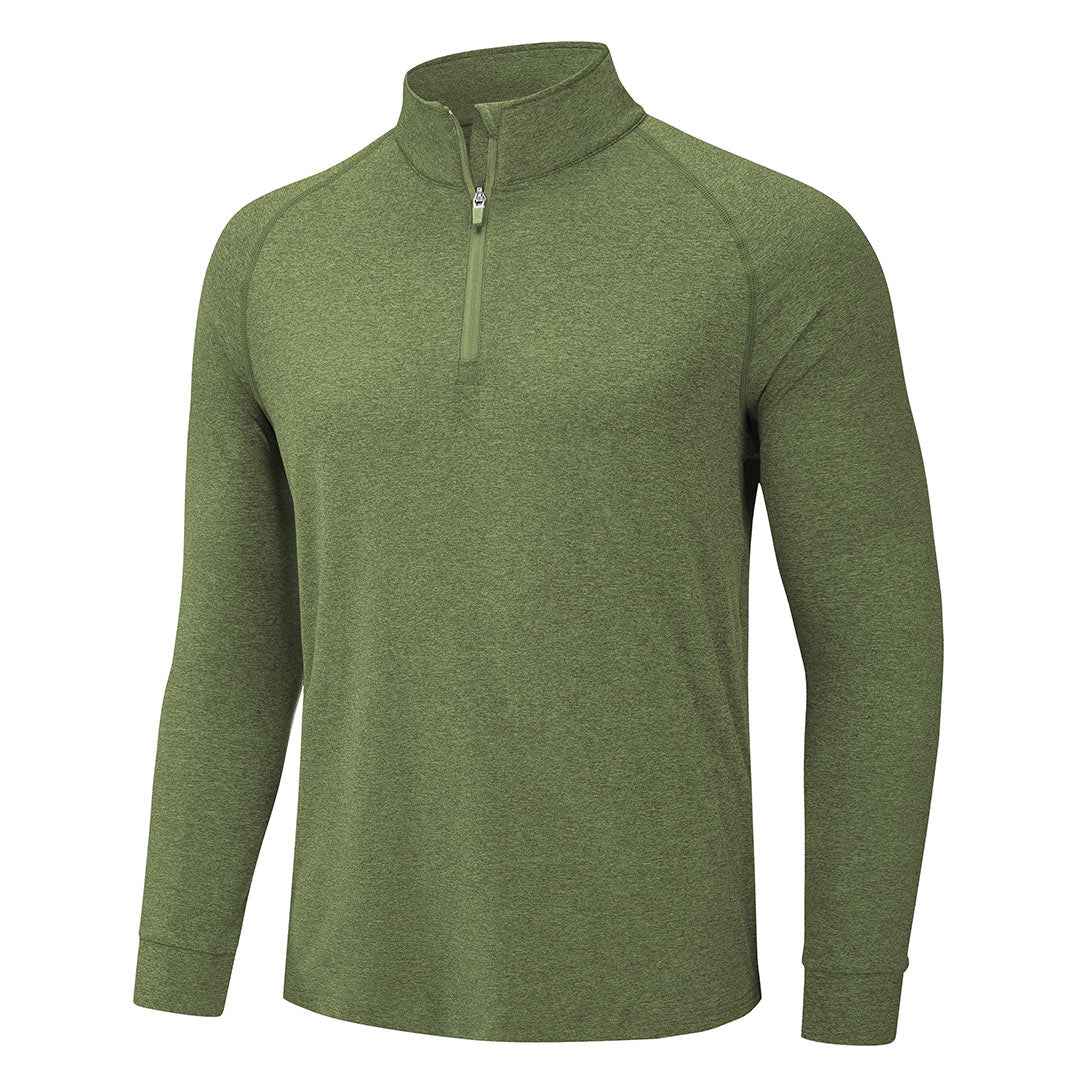 Men's 1/4 Zip Pullover Shirts Sun Protection UPF 50+ Long Sleeve