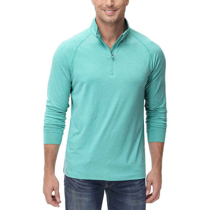 Men's 1/4 Zip Pullover Shirts Sun Protection UPF 50+ Long Sleeve