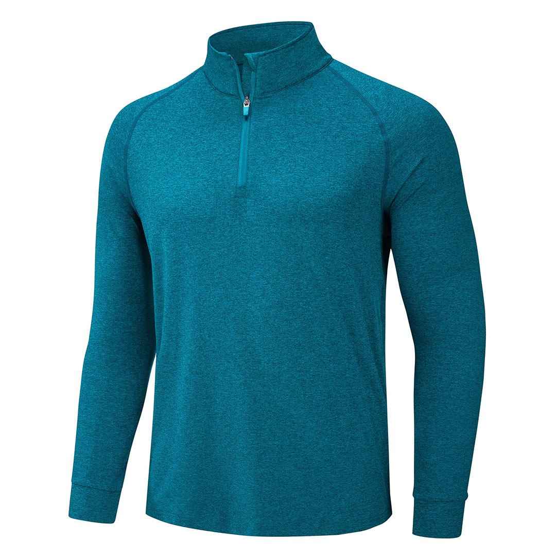 Men's 1/4 Zip Pullover Shirts Sun Protection UPF 50+ Long Sleeve