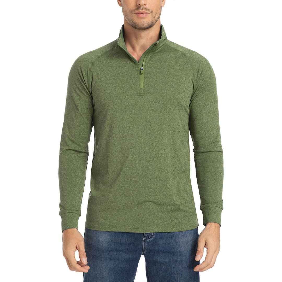 Men's 1/4 Zip Pullover Shirts Sun Protection UPF 50+ Long Sleeve