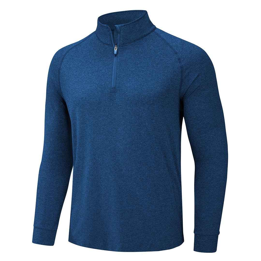 Men's 1/4 Zip Pullover Shirts Sun Protection UPF 50+ Long Sleeve