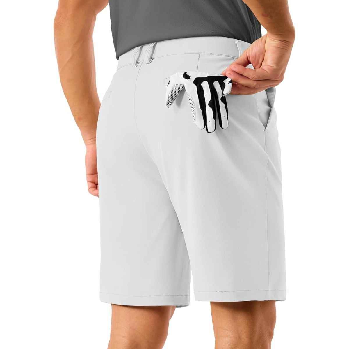 Men's Golf Quick Dry Casual Flat Front Shorts with 4 Pockets