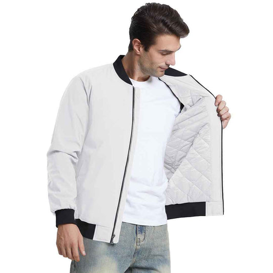 Men's Water-Resistant Windproof Bomber Casual  Jackets