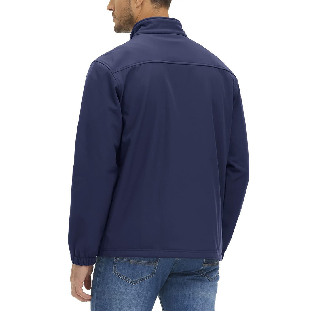 Men's Softshell Fleece Lined Water Resistant Outdoor Tactical Jackets